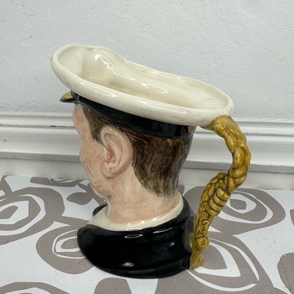 Royal Winton King George VI Grimwades Creamer Character Toby Jug Made in England - Picture 6 of 13